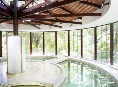 station thermale molitg les bains vue panoramique piscine intérieure