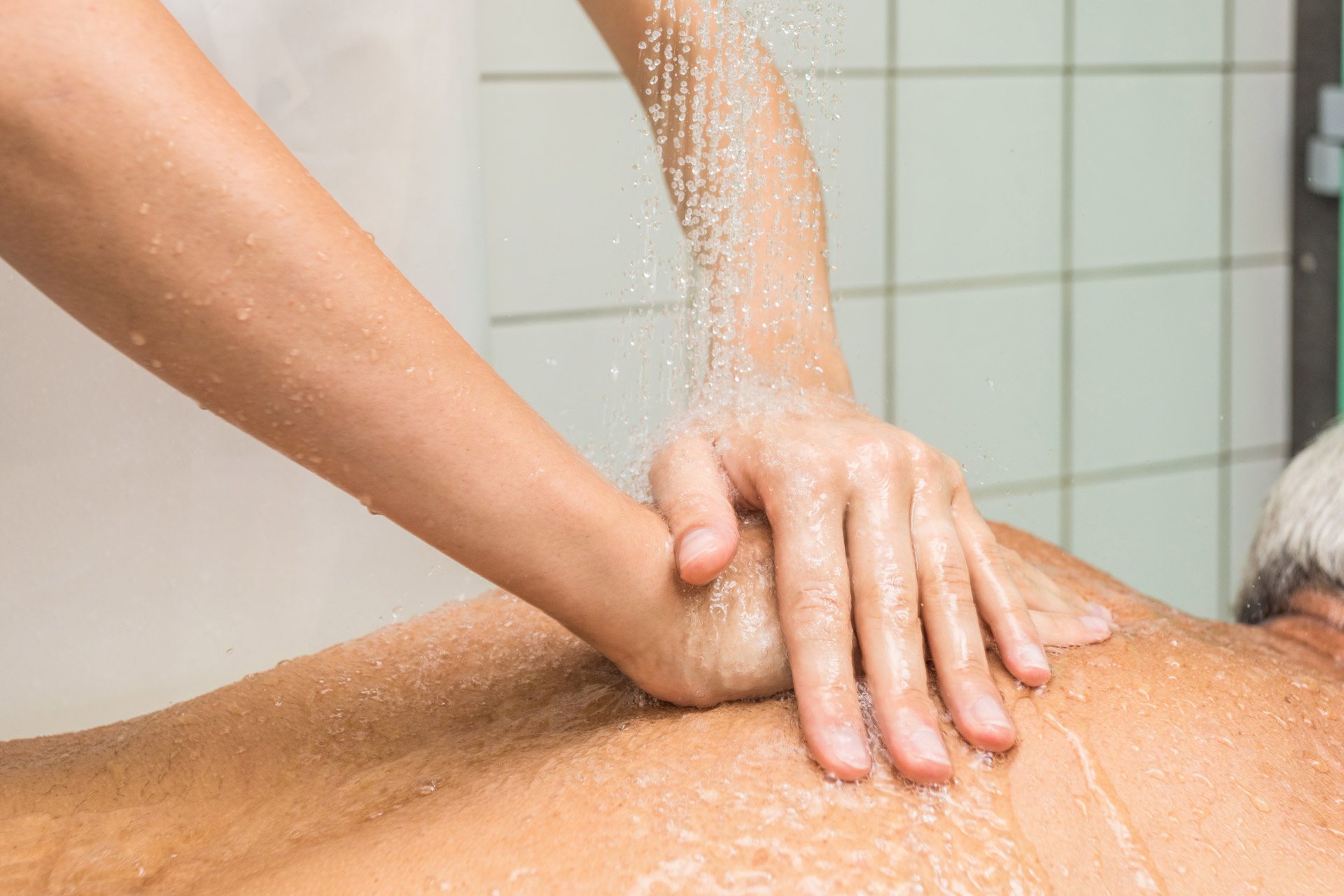 Massage sous douche