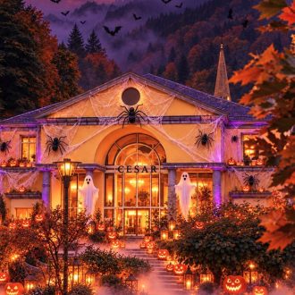 Halloween aux thermes de Cauterets - Illustration